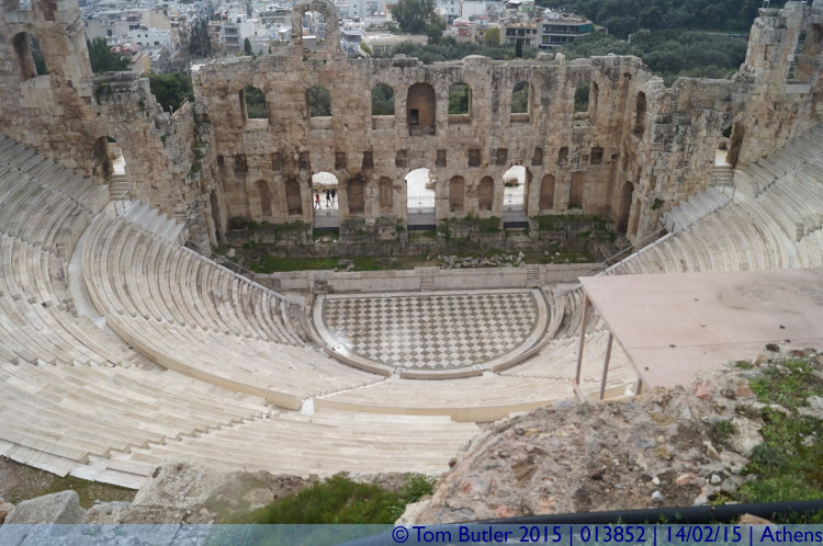 Photo ID: 013852, Looking down into the Odeon, Athens, Greece