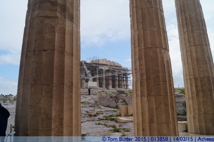 Photo ID: 013858, The Parthenon from the Propylaia, Athens, Greece