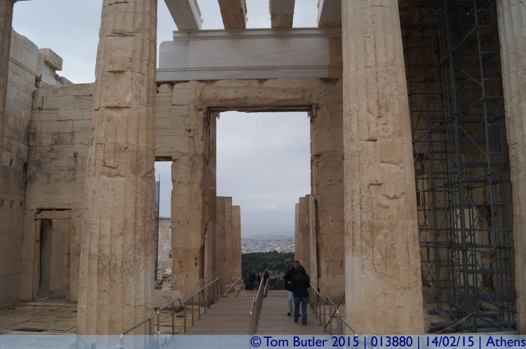 Photo ID: 013880, In the Propylaia, Athens, Greece