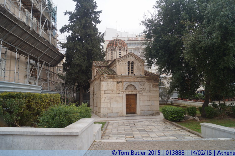 Photo ID: 013888, By the side of the cathedral, Athens, Greece