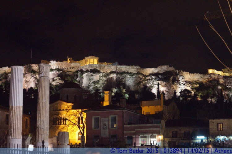 Photo ID: 013894, The Acropolis at night, Athens, Greece