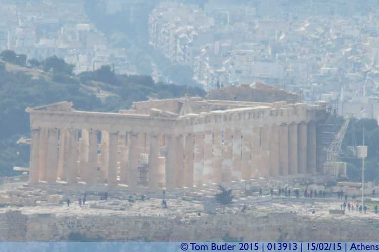Photo ID: 013913, Parthenon from Lykavittos Hill , Athens, Greece