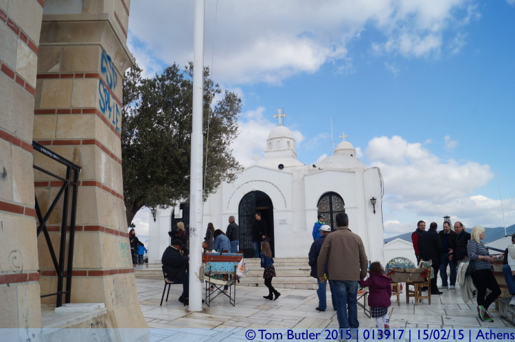 Photo ID: 013917, Chapel on the top of Lykavittos Hill, Athens, Greece