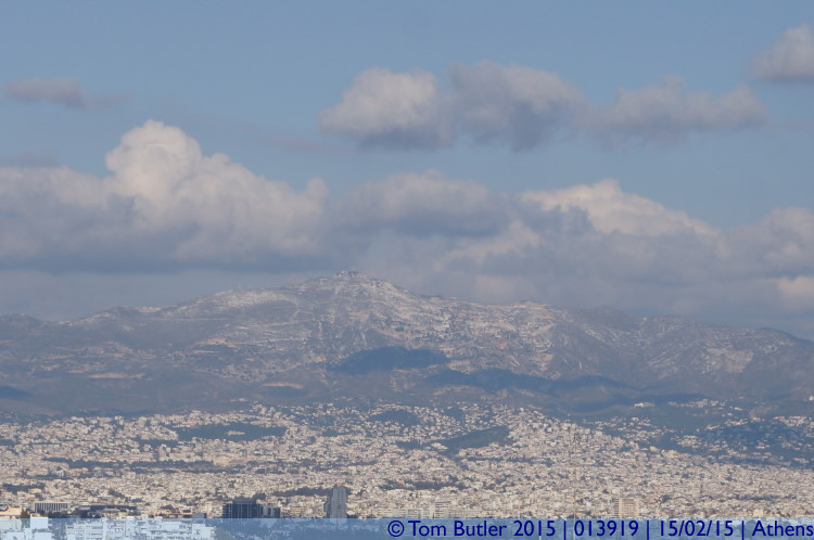 Photo ID: 013919, Mountains from Lykavittos Hill, Athens, Greece