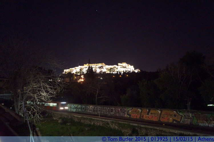 Photo ID: 013925, Metro running past the Agora, Athens, Greece