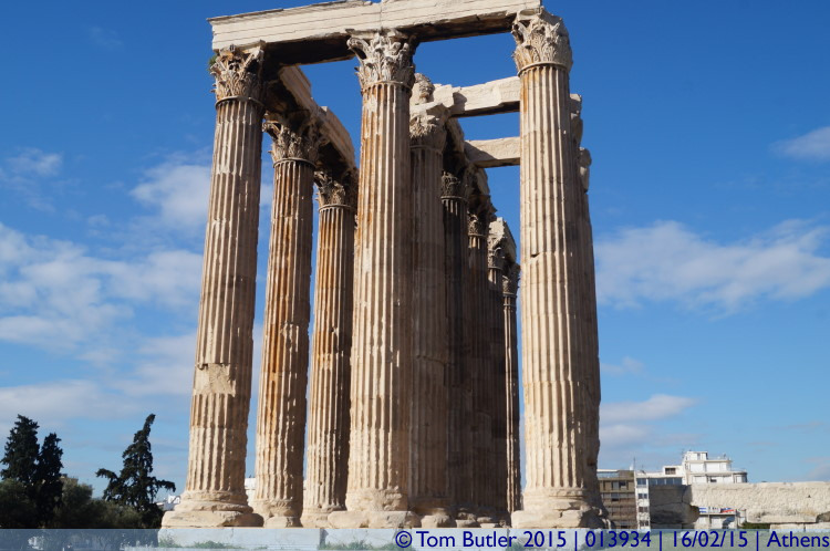 Photo ID: 013934, Corner of the temple, Athens, Greece