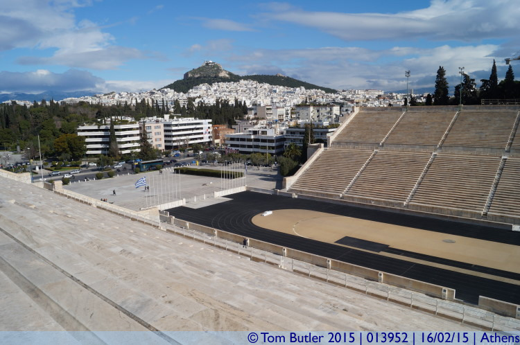 Photo ID: 013952, Stadium and Lykavittos Hill, Athens, Greece