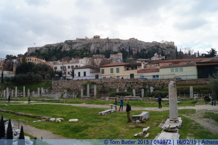 Photo ID: 013972, Acropolis from the newer market, Athens, Greece