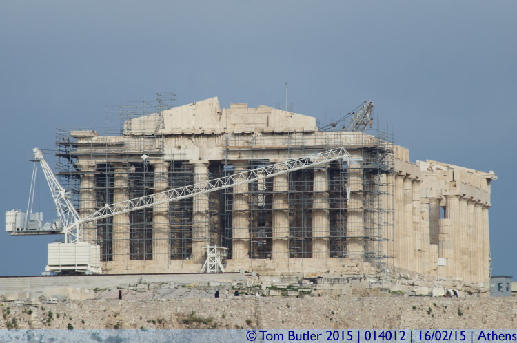 Photo ID: 014012, Parthenon from Filopappos Hill, Athens, Greece
