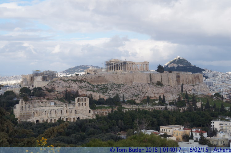 Photo ID: 014017, View from the Filopappos Monument, Athens, Greece