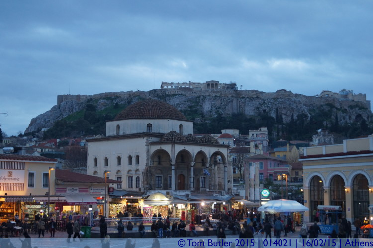 Photo ID: 014021, In Monastiraki at dusk, Athens, Greece