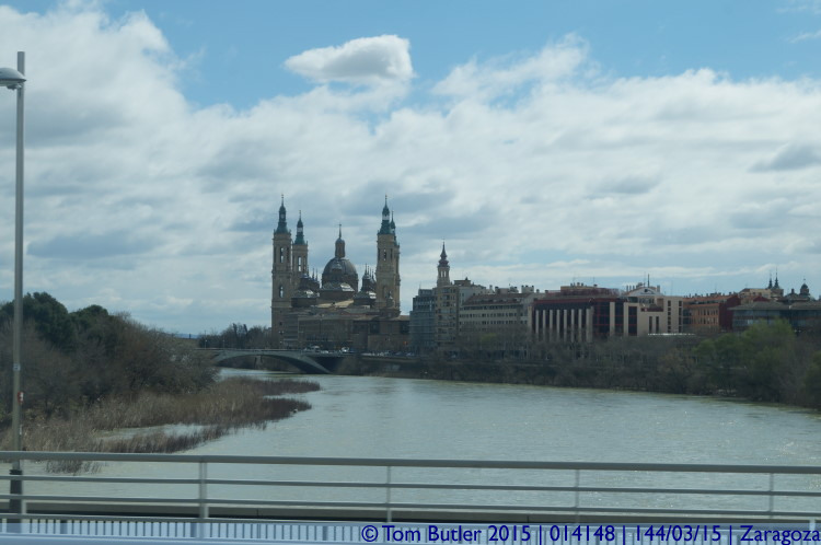 Photo ID: 014148, View from Puente de Almozara, Zaragoza, Spain