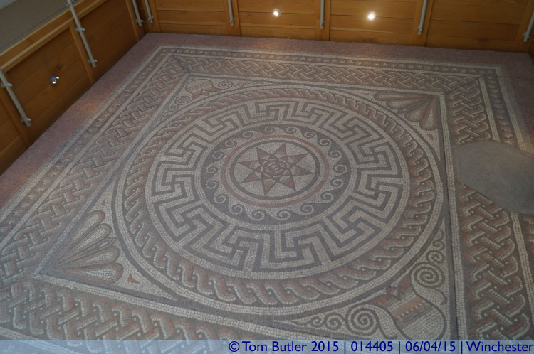 Photo ID: 014405, Roman Mosaic, Winchester, England