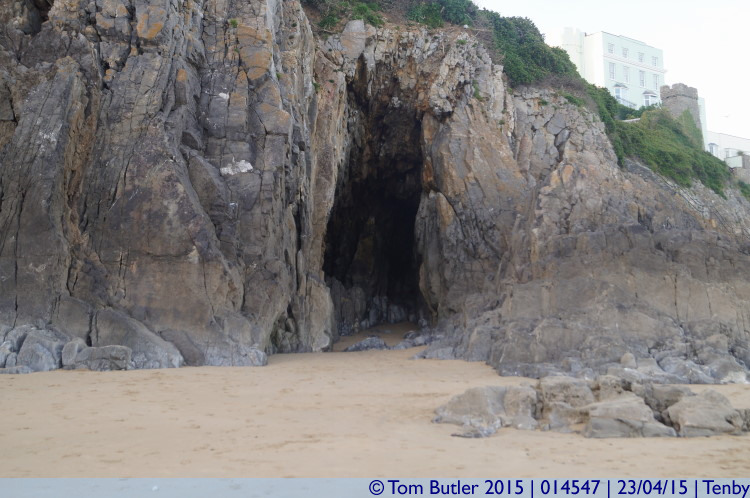 Photo ID: 014547, Caves, Tenby, Wales