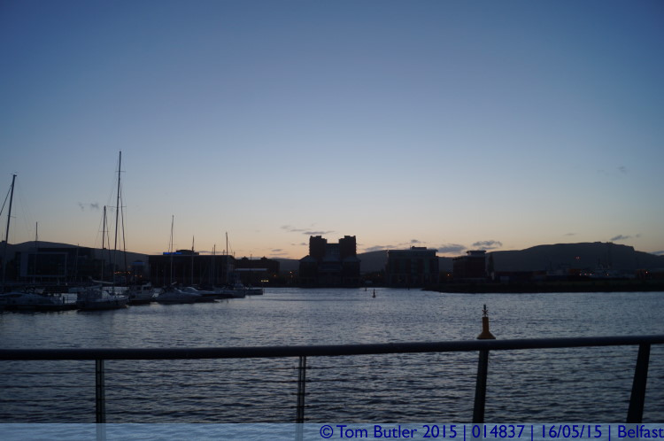 Photo ID: 014837, Belfast Marina at dusk, Belfast, Northern Ireland