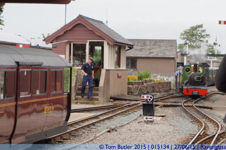 Photo ID: 015134, Approaching train, Ravenglass, England