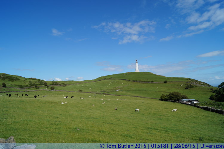 Photo ID: 015181, Hills and Monument, Ulverston, England