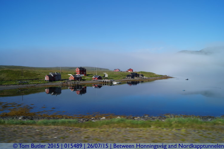 Photo ID: 015489, In a gap in the fog, Between Honningsvg and Nordkapptunnelen, Norway