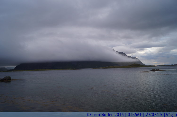 Photo ID: 015561, Disappearing behind the clouds, Vgan, Norway
