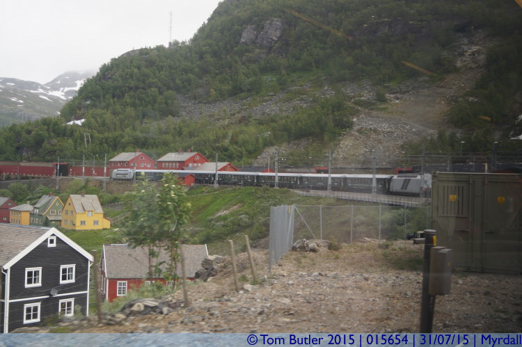 Photo ID: 015654, Approaching Myrdall station, Myrdall, Norway