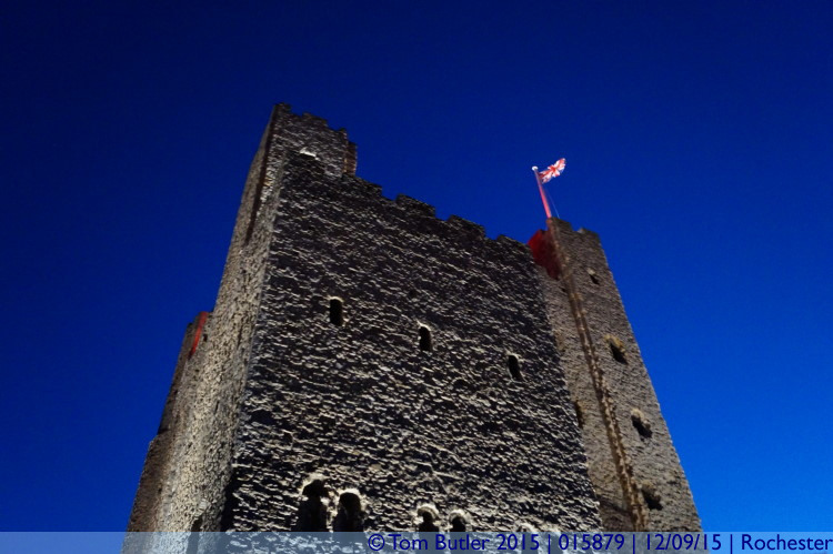 Photo ID: 015879, Looking up the keep, Rochester, England
