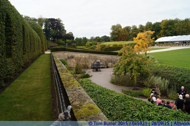 Photo ID: 015931, Looking over the Poison Garden, Alnwick, England