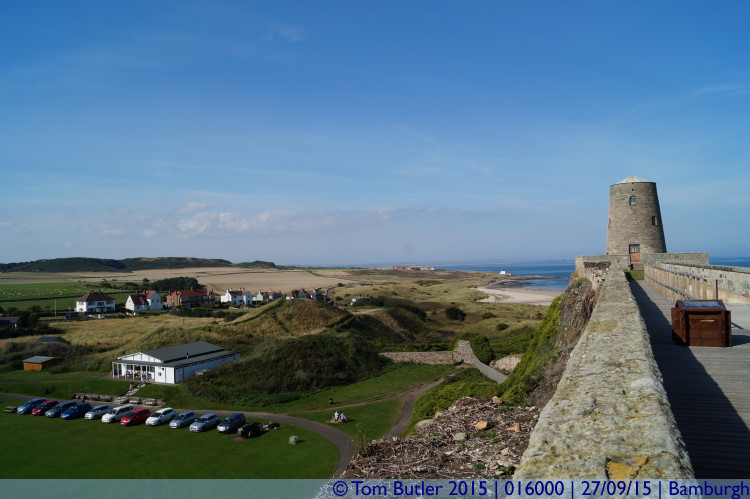 Photo ID: 016000, View from the walls, Bamburgh, England