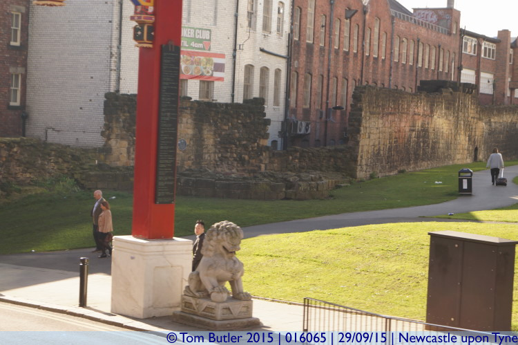 Photo ID: 016065, Last fragment of city walls, Newcastle upon Tyne, England