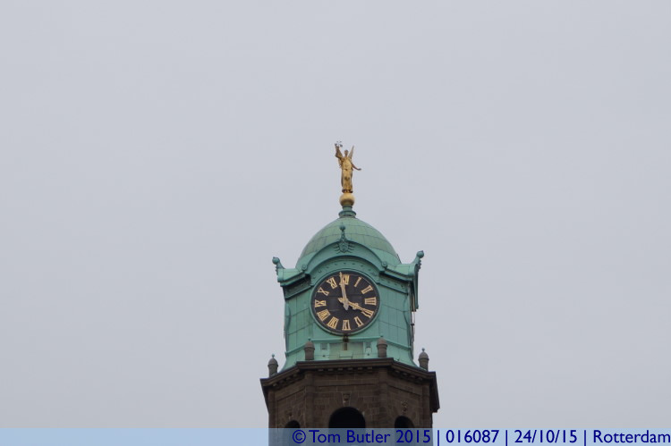 Photo ID: 016087, Top of the town hall, Rotterdam, Netherlands