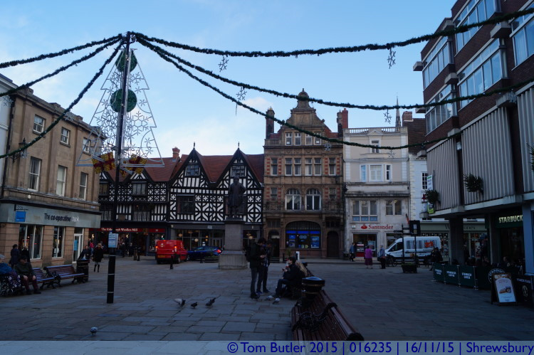 Photo ID: 016235, Around the market, Shrewsbury, England