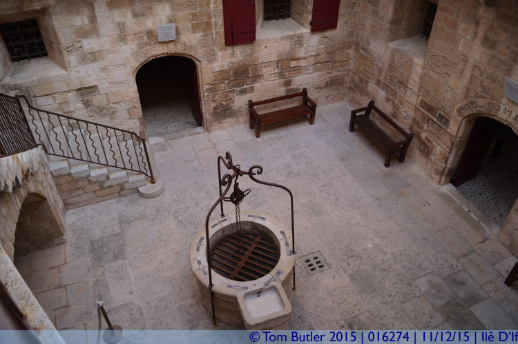 Photo ID: 016274, Looking down on the Courtyard, Il D'If, France