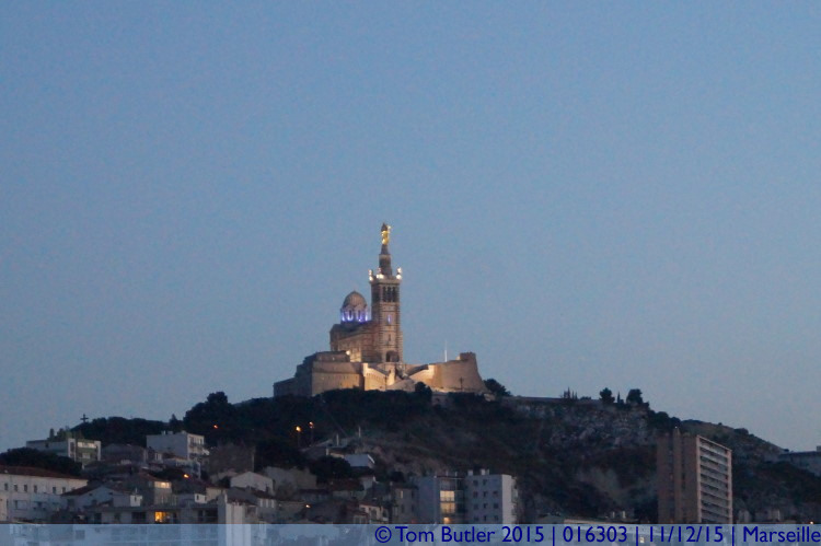 Photo ID: 016303, Basilica from the Fort, Marseille, France