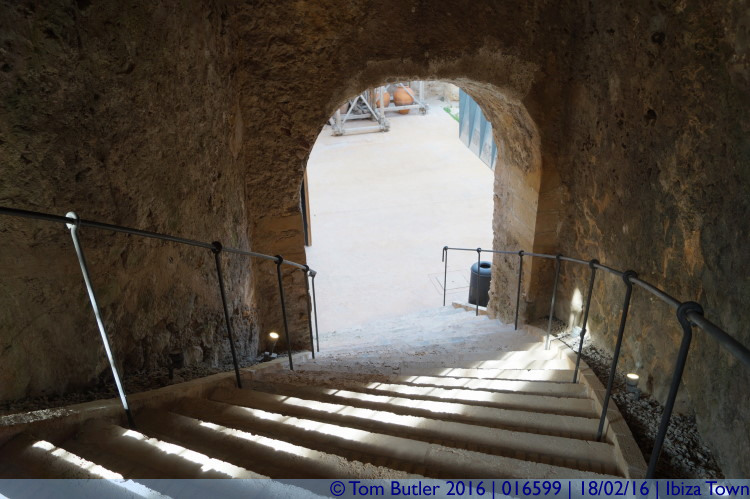 Photo ID: 016599, Descending into the fortifications, Ibiza Town, Spain