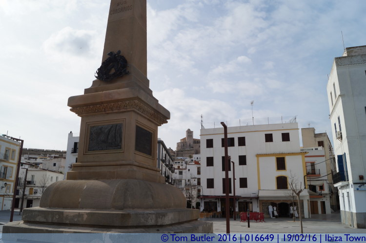 Photo ID: 016649, Monument and Cathedral, Ibiza Town, Spain