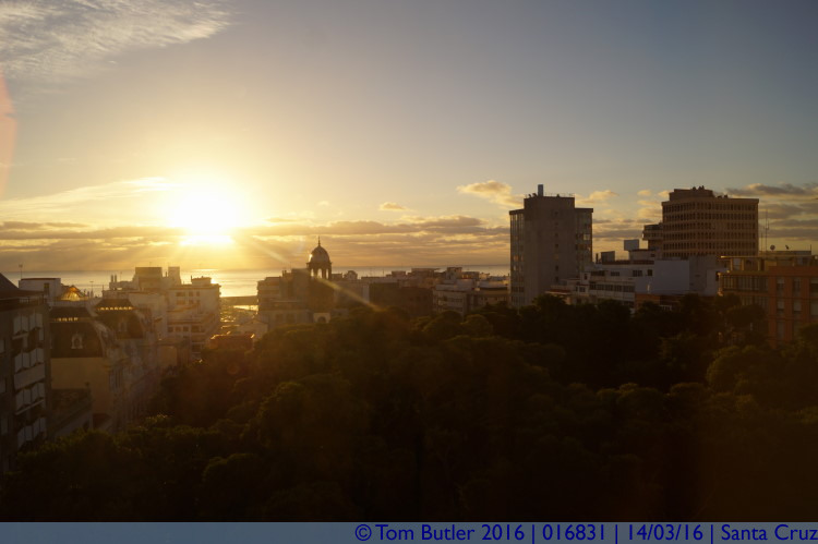 Photo ID: 016831, Sunrise from the hotel, Santa Cruz, Spain