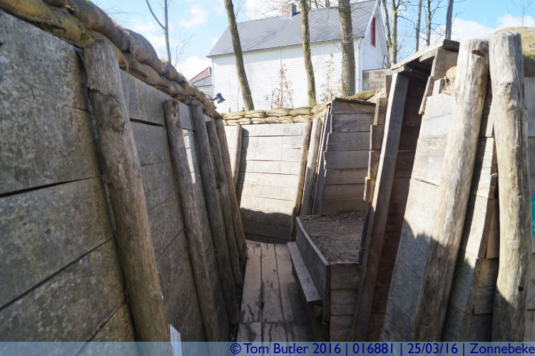 Photo ID: 016881, In a German trench system, Zonnebeke, Belgium