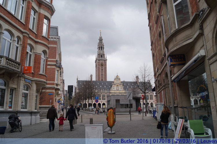 Photo ID: 017018, Approaching the university library, Leuven, Belgium