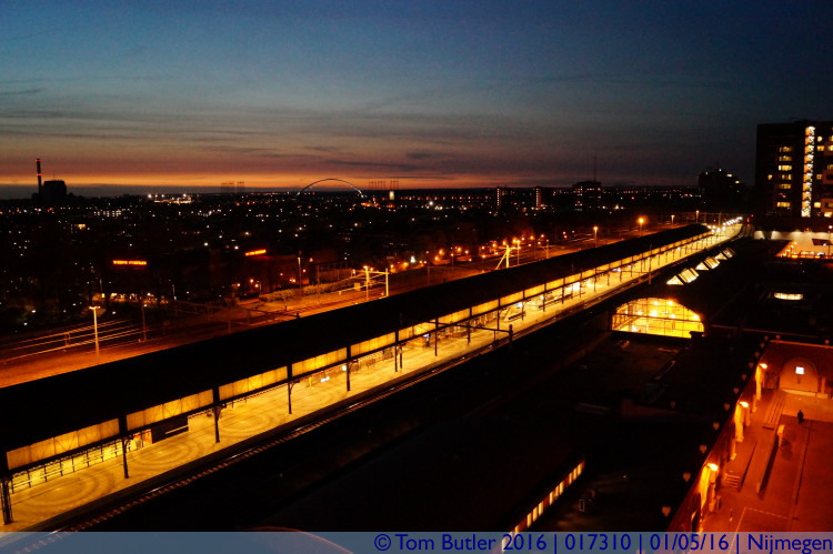 Photo ID: 017310, Sunset over Nijmegen, Nijmegen, Netherlands