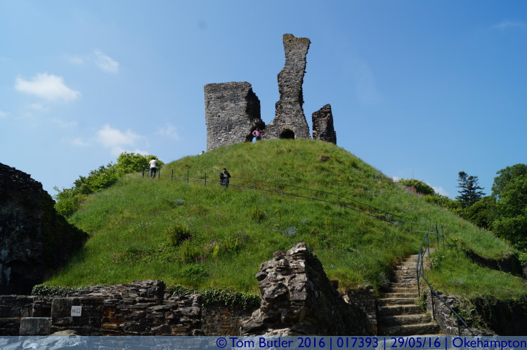 Photo ID: 017393, Ruins of the keep, Okehampton, Devon