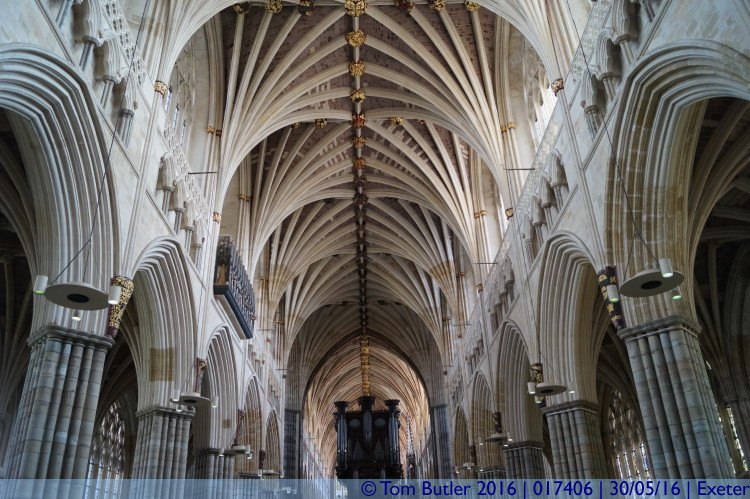 Photo ID: 017406, Inside the Cathedral, Exeter, Devon