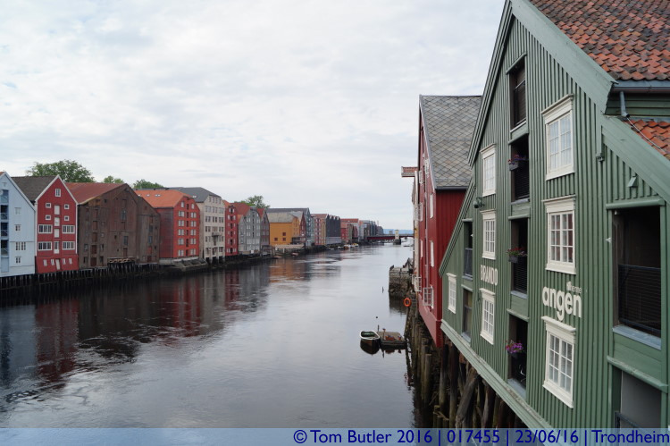 Photo ID: 017455, Looking down the river, Trondheim, Norway