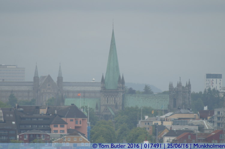 Photo ID: 017491, Looking back to the cathedral, Munkholmen, Norway