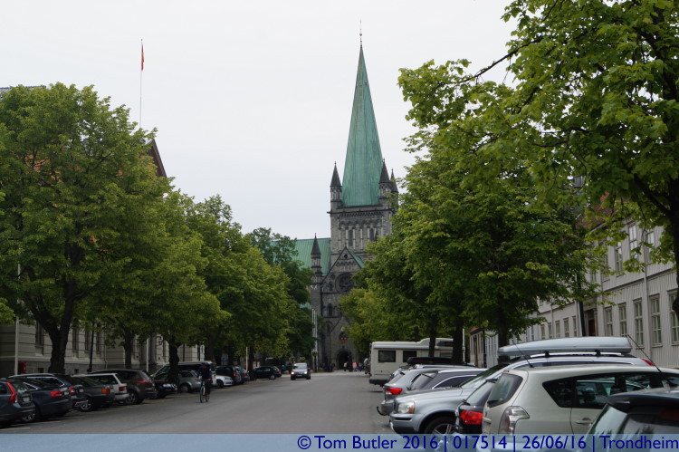 Photo ID: 017514, Approaching the Cathedral, Trondheim, Norway
