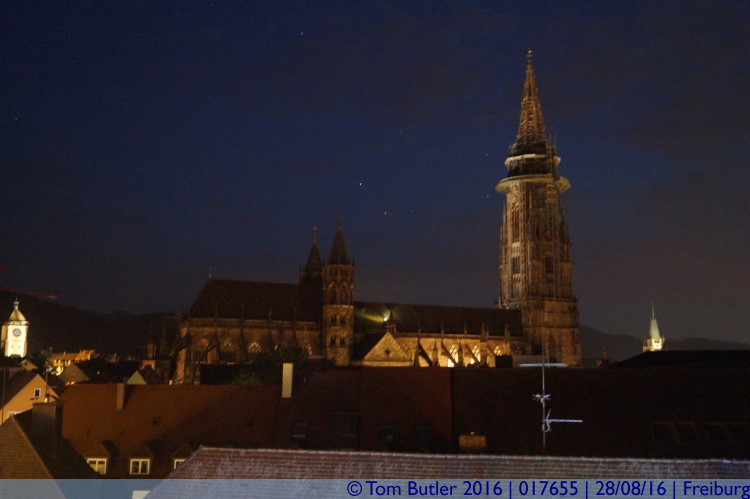 Photo ID: 017655, Mnster at night, Freiburg, Germany