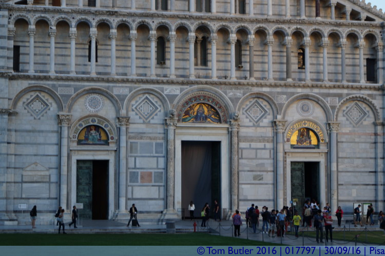 Photo ID: 017797, Entrance to the Cathedral, Pisa, Italy