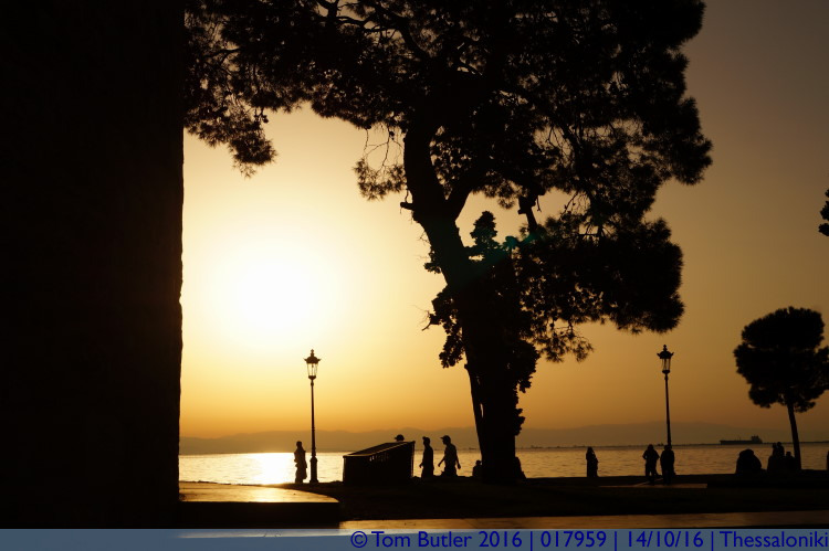 Photo ID: 017959, White Tower Sunset, Thessaloniki, Greece