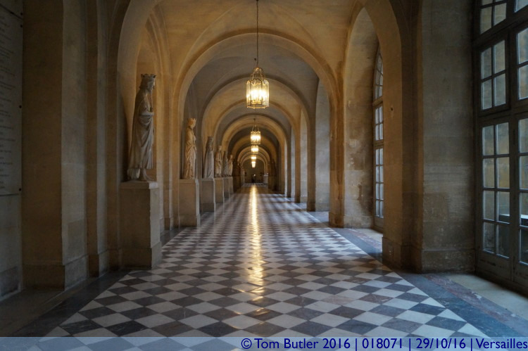 Photo ID: 018071, Palace corridor, Versailles, France