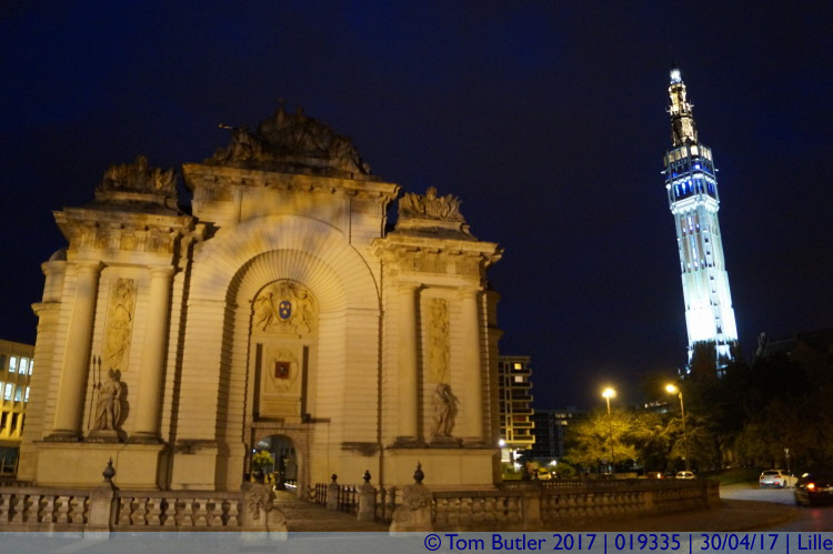 Photo ID: 019335, Gate and tower, Lille, France