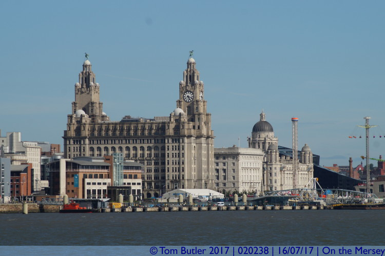 Photo ID: 020238, Waterfront from the water, On the Mersey, England