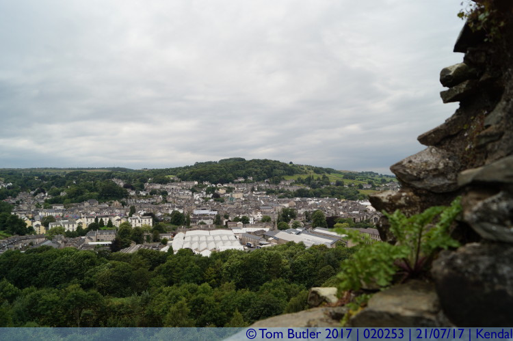 Photo ID: 020253, View from the tower, Kendal, England